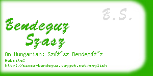 bendeguz szasz business card